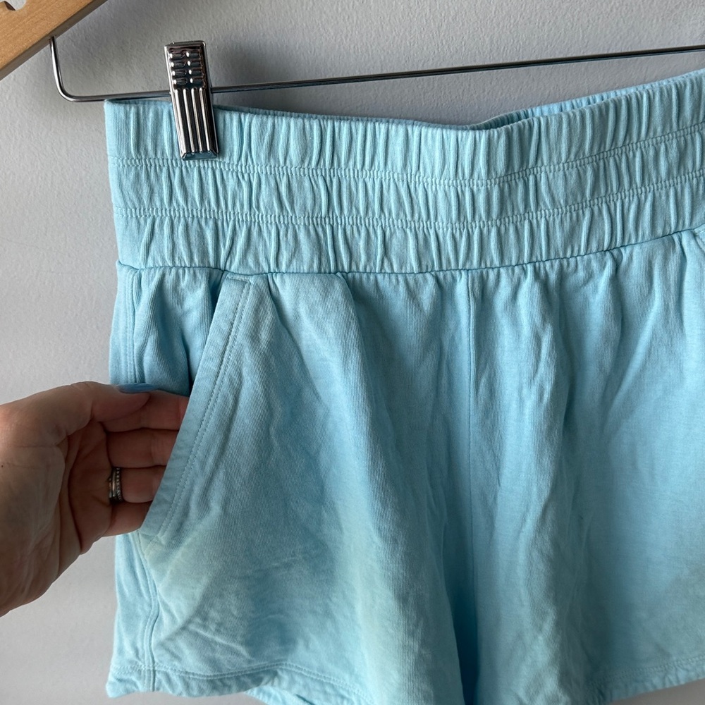 Athleta Girl Cotton Blue Shorts - Picture 3 of 7